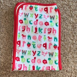 Gymboree ABCs swaddle blanket
